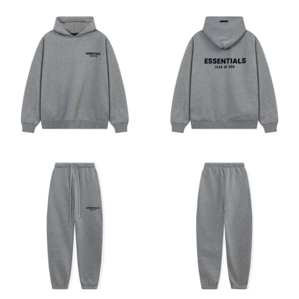 Fear of God Essentials Hoodie and Sweatpants Set Dark Grey OKLU20261861