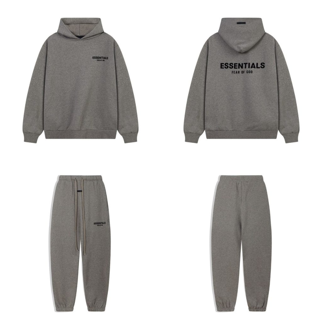 Fear of God Essentials Hoodie and Sweatpants Set Hemp Grey OKLU20261863