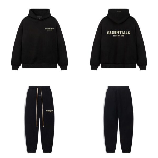 Fear of God Essentials Hoodie and Sweatpants Set Black OKLU20261865