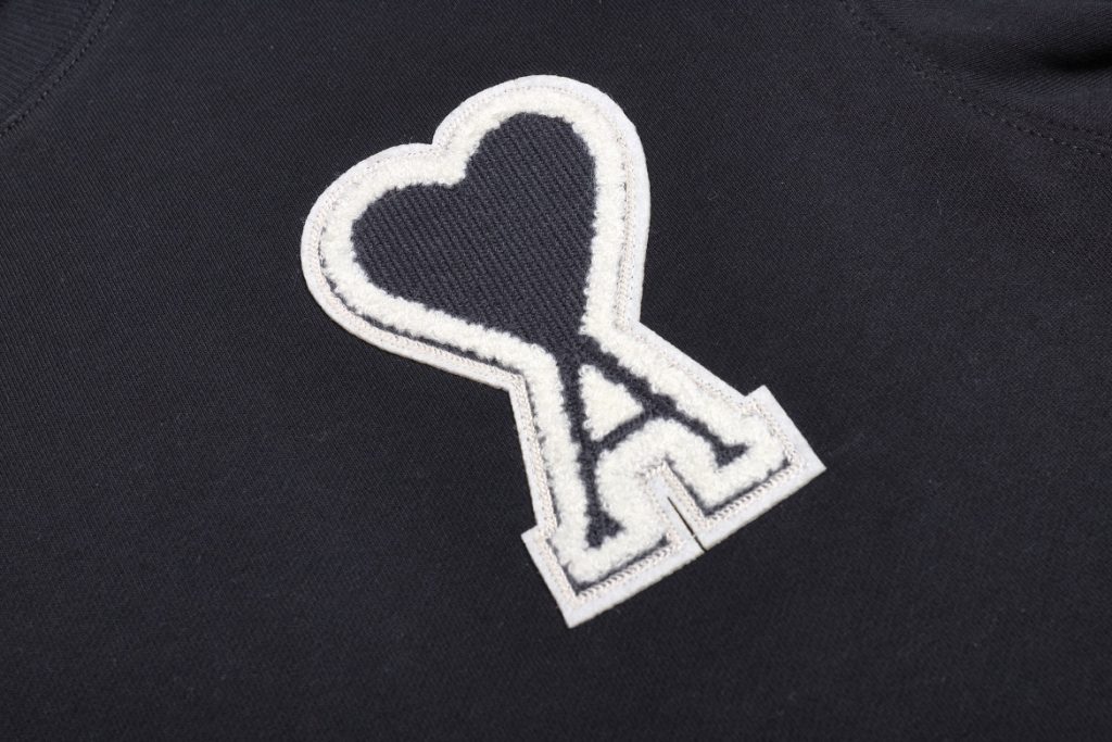 AMI PAPIS Classic Big A Chapter Cloth Love Hoodie Black Set OKLU20261867