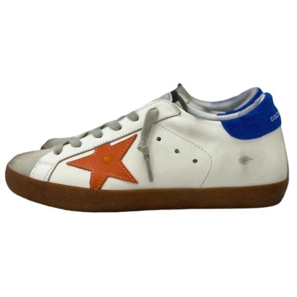 Golden Goose Super Star Blue heel orange star OKLU2026186