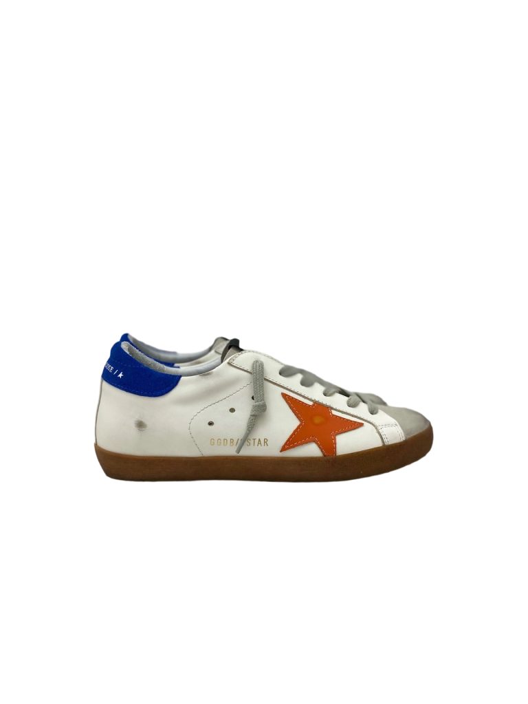 Golden Goose Super Star Blue heel orange star OKLU2026186