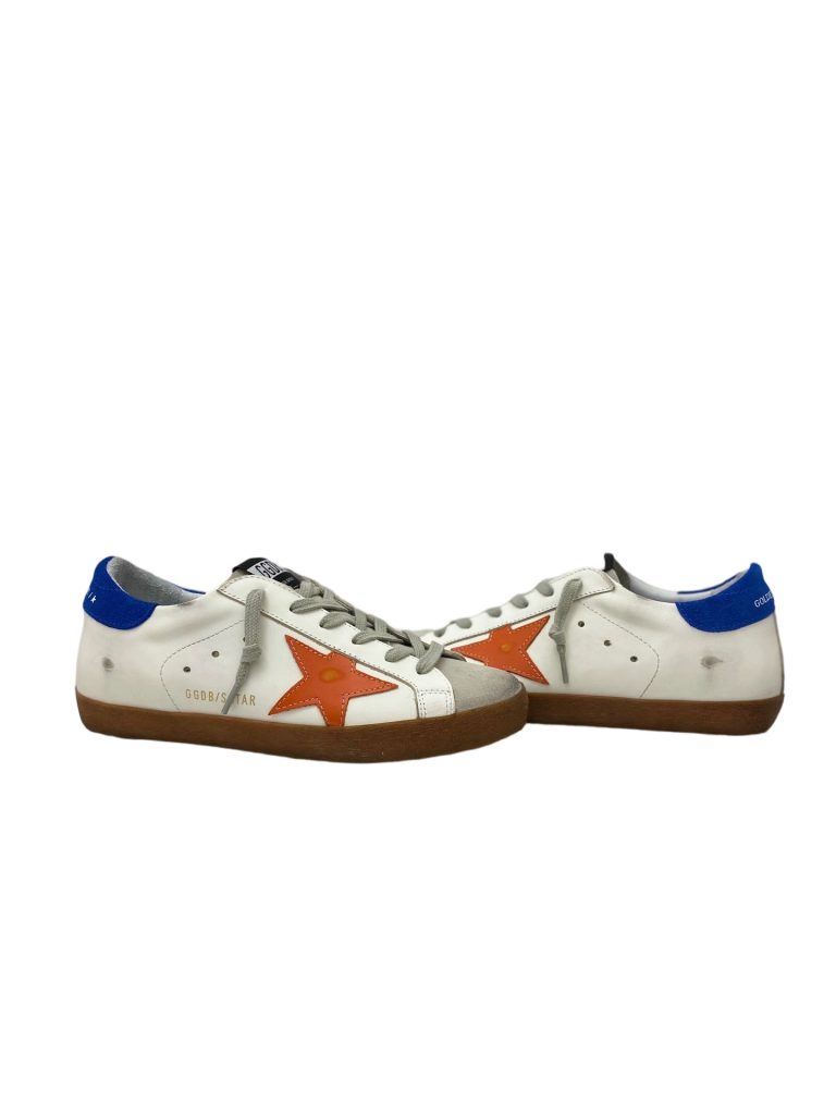 Golden Goose Super Star Blue heel orange star OKLU2026186