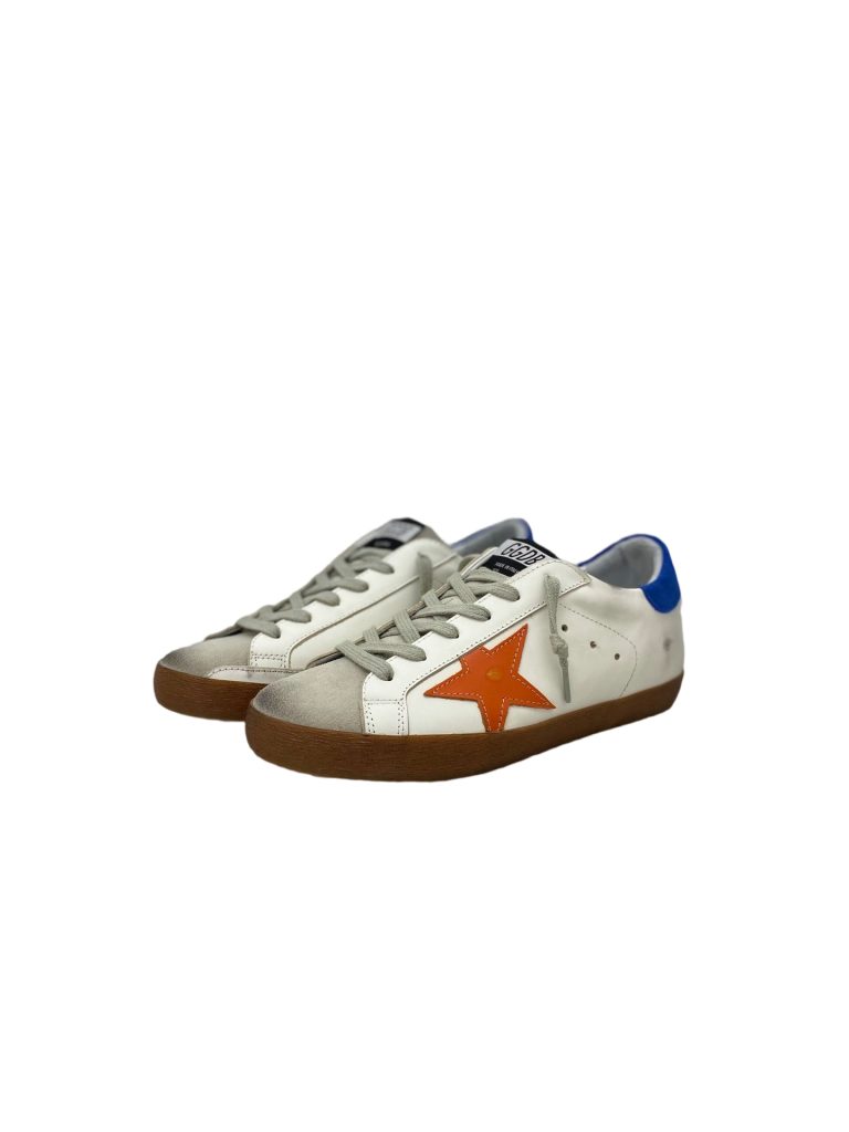 Golden Goose Super Star Blue heel orange star OKLU2026186