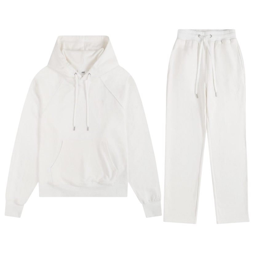 AMI 2025 Macaron Hoodie set White OKLU20261876