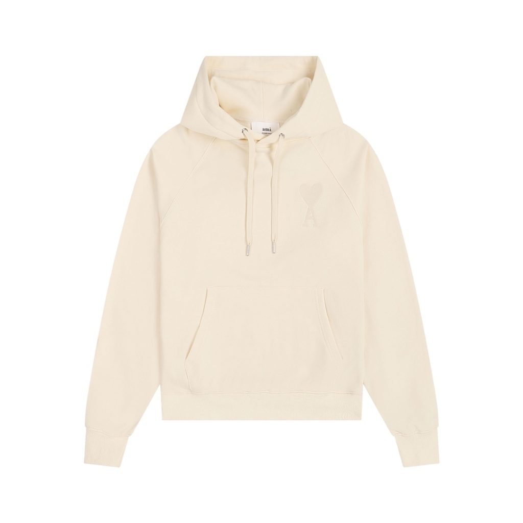 AMI 2025 macaron hooded sweatshirt set light apricot OKLU20261877