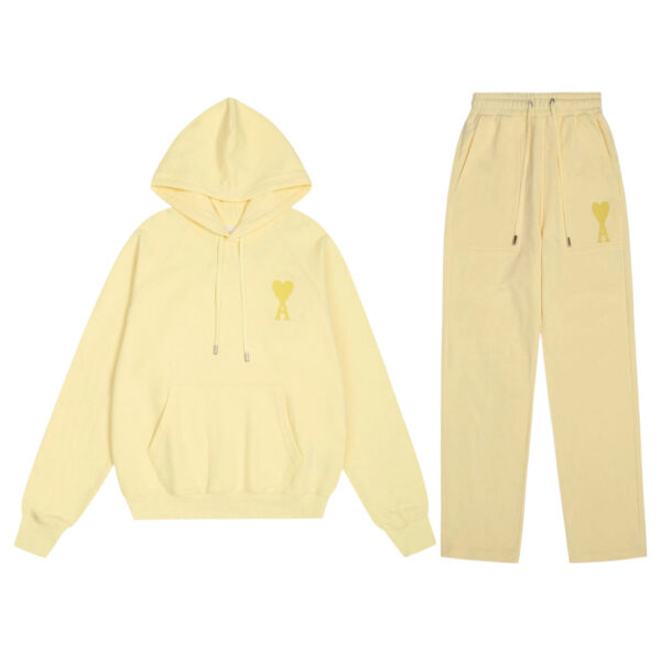 AMI 2025 Macaron Hoodie set Light Yellow OKLU20261879