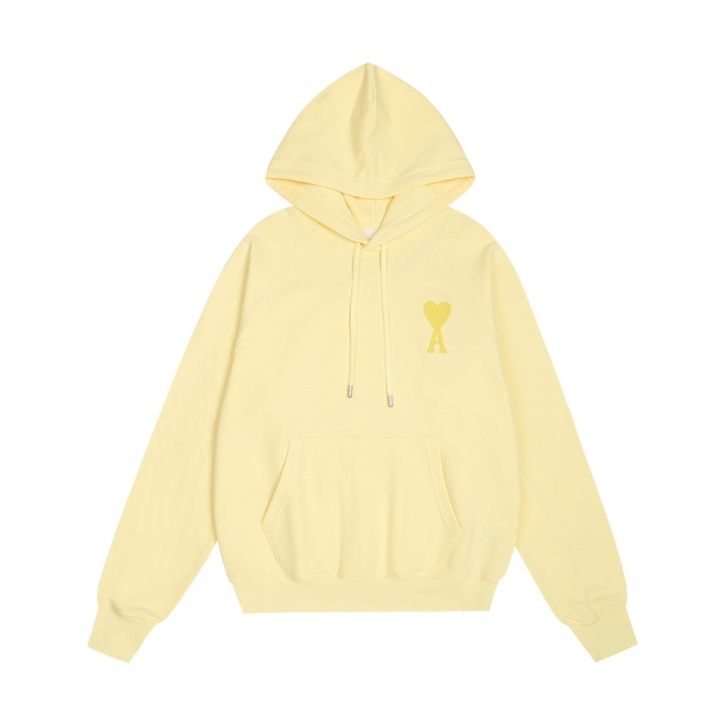 AMI 2025 Macaron Hoodie set Light Yellow OKLU20261879
