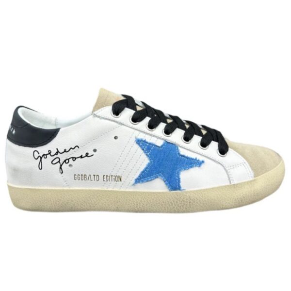 Golden Goose Super Star Black heel blue star OKLU2026187