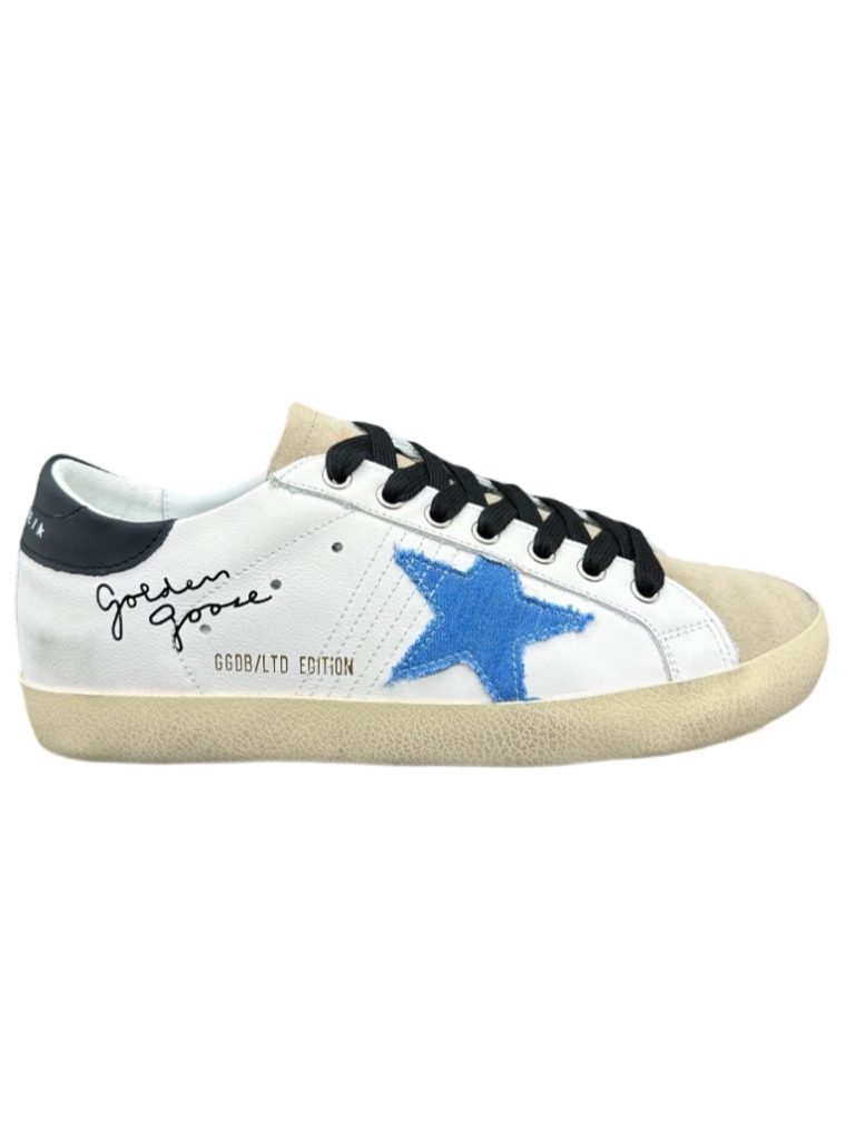 Golden Goose Super Star Black heel blue star OKLU2026187