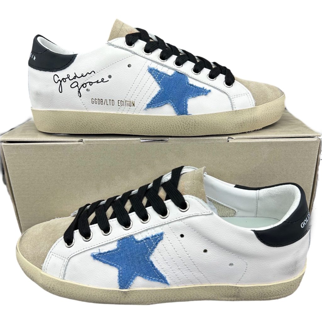Golden Goose Super Star Black heel blue star OKLU2026187