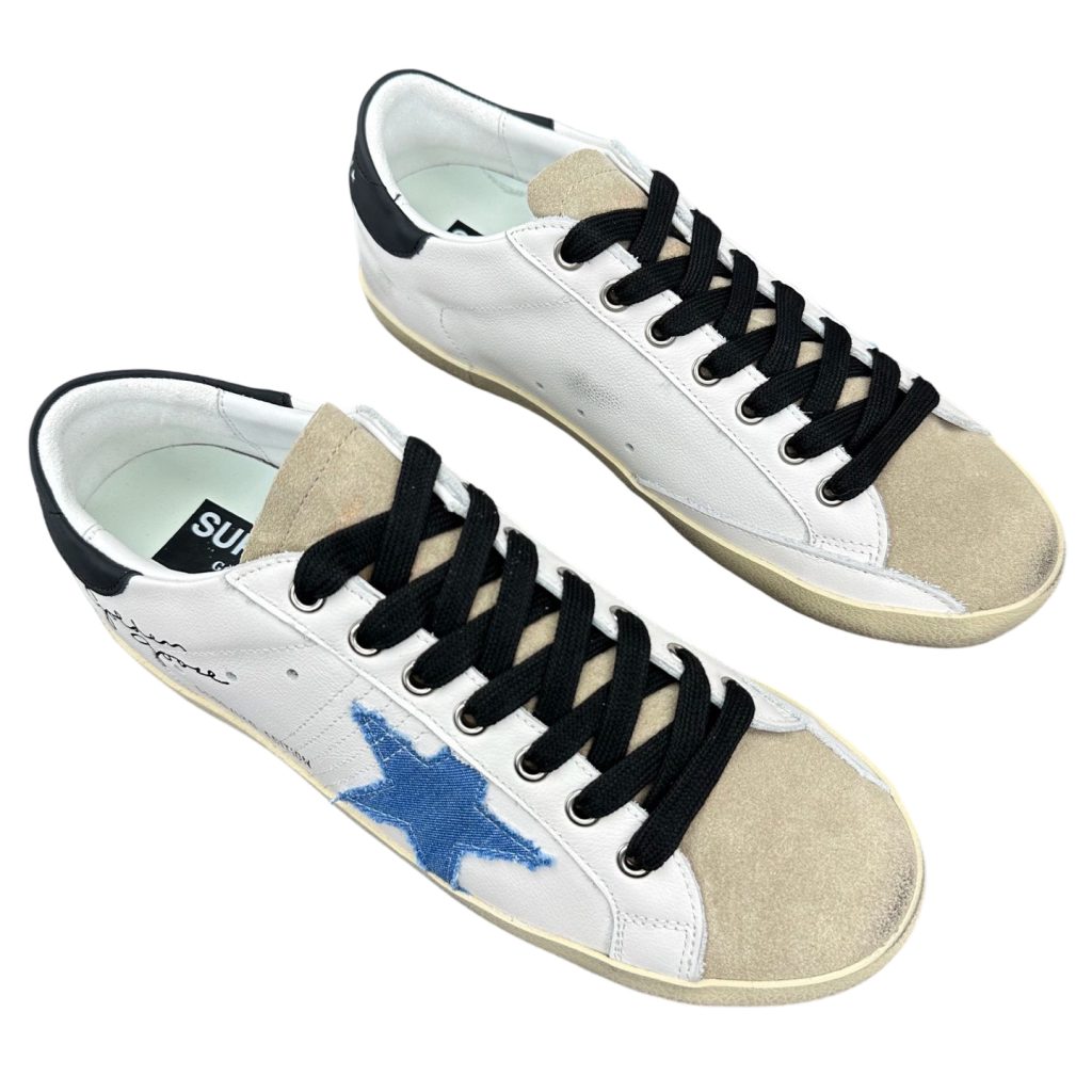 Golden Goose Super Star Black heel blue star OKLU2026187