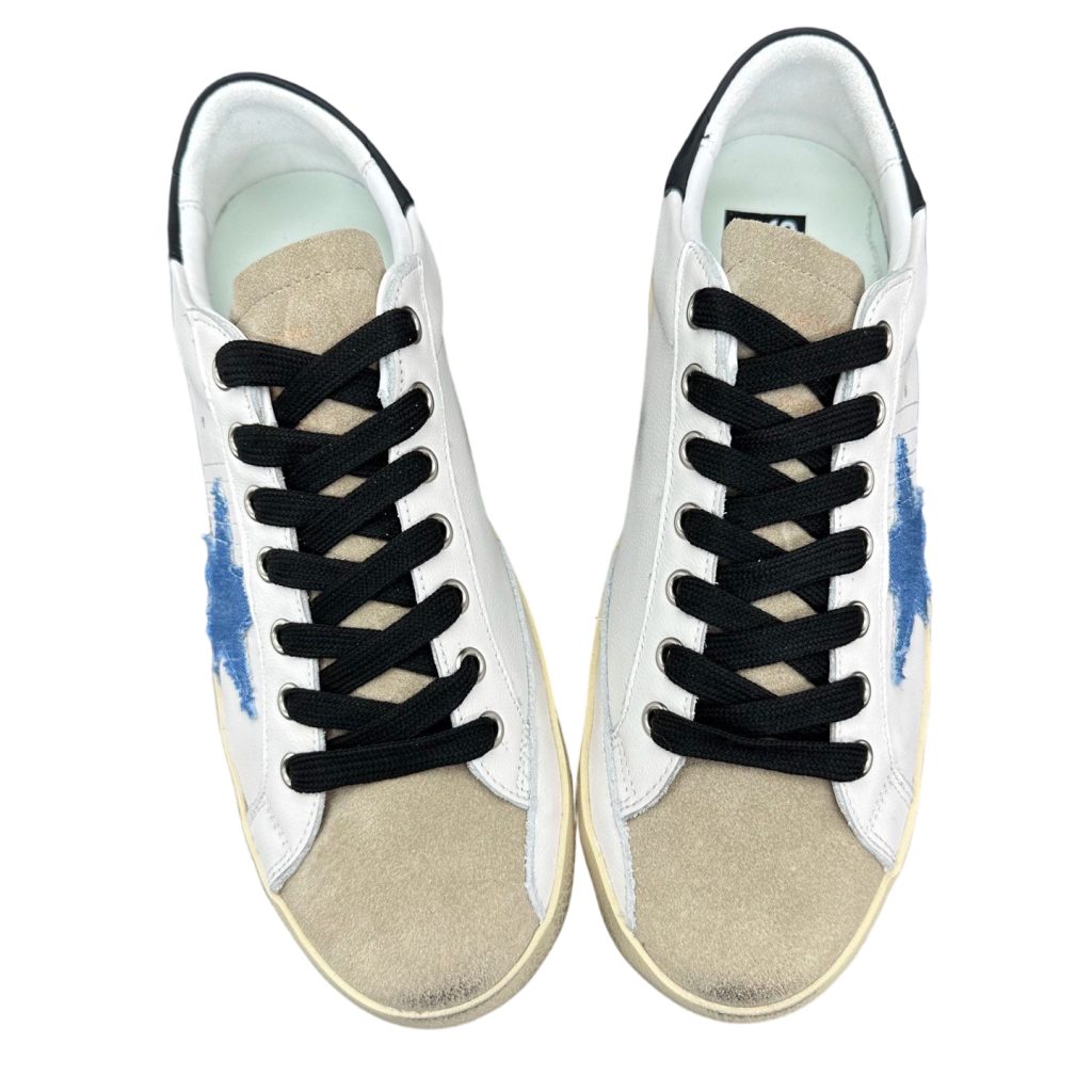 Golden Goose Super Star Black heel blue star OKLU2026187
