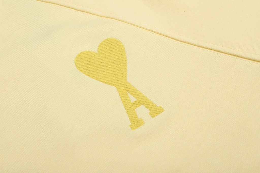 Ami 2025 Classic Macaron Color Round Neck Hoodie Set Light Yellow OKLU20261884