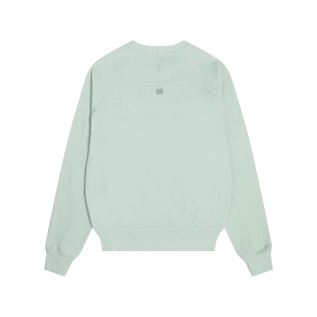 Ami 2025 Classic Macaron Color Round Neck Hoodie Set Light Green OKLU20261890