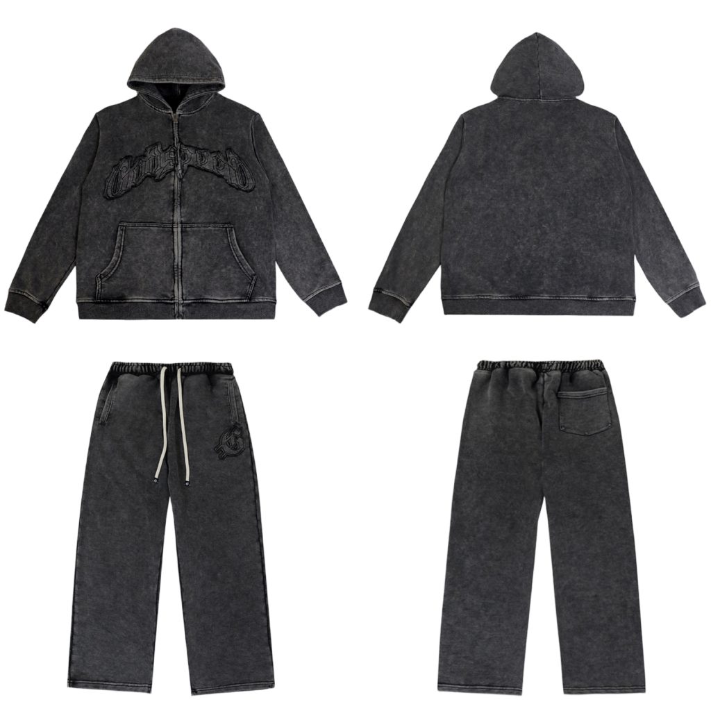 Godspeed Logo Sweatsuit Black Grey OKLU20261894
