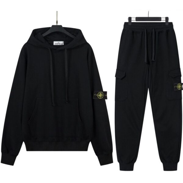 Stone Island Basic Hoodie Set Black OKLU20261903