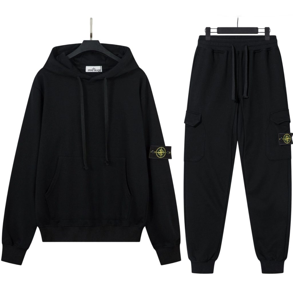 Stone Island Basic Hoodie Set Black OKLU20261903