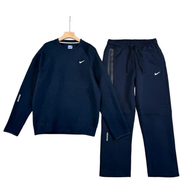 Nike x NOCTA Drake Tech Fleece Crew Sweatshirt&Joggers Set navy blue OKLU20261906