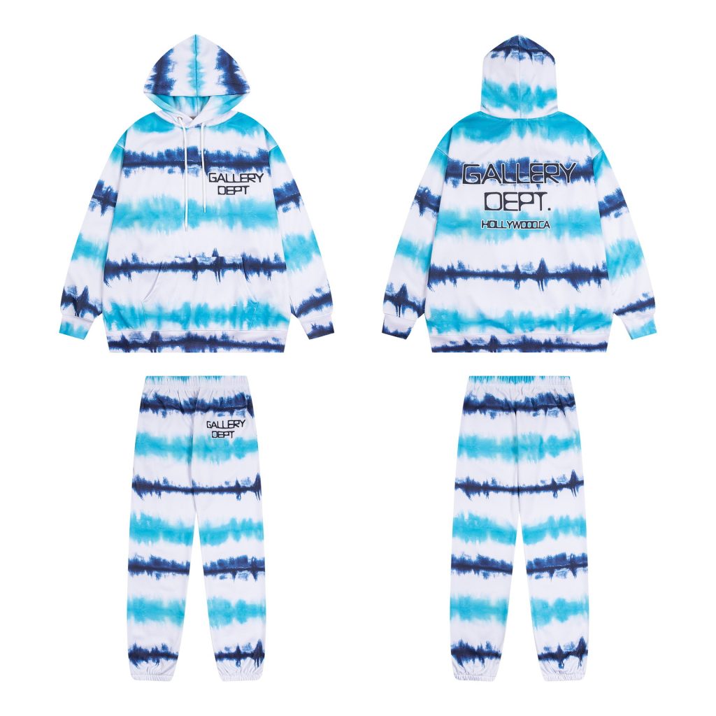 Gallery Depot tie dye versatile hooded sweatshirt set OKLU20261915
