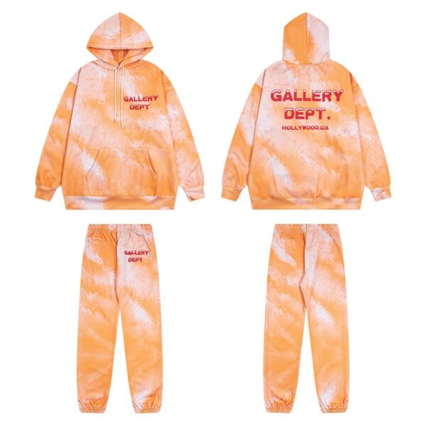Gallery Depot tie dye comfortable hooded sweatshirt set OKLU20261916