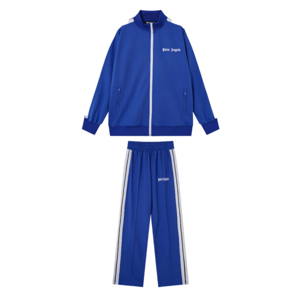 Palm Angels Zip-Up Classic Track Jacket & Pants Set Sapphire blue OKLU20261923