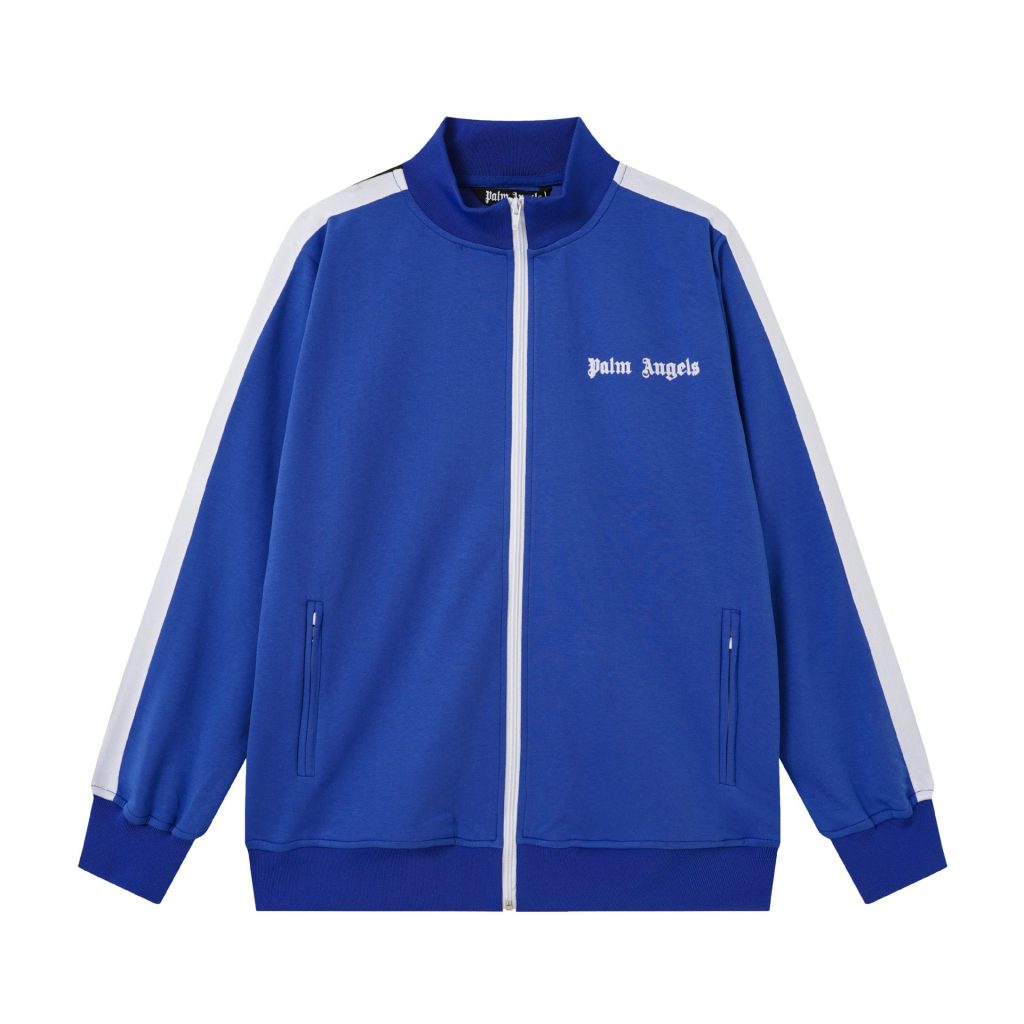 Palm Angels Zip-Up Classic Track Jacket & Pants Set Sapphire blue OKLU20261923