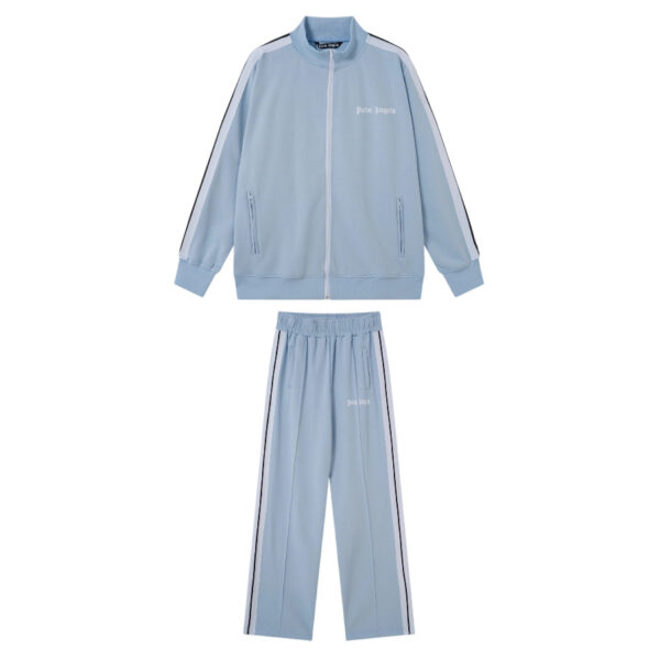 Palm Angels Zip-Up Classic Track Jacket & Pants Set Sky blue OKLU20261924