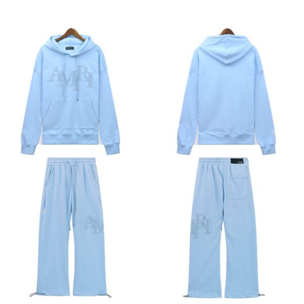 Amiri Print Hoodie & Sweatpant Set Blue OKLU20261925