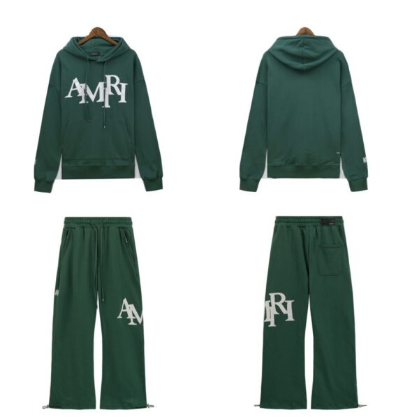 Amiri Print Hoodie & Sweatpant Set Green OKLU20261926