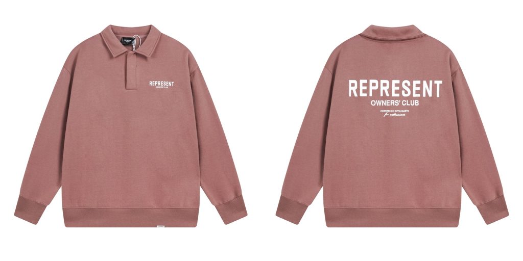 Represent Collar Hoodie Pink Set OKLU20261933