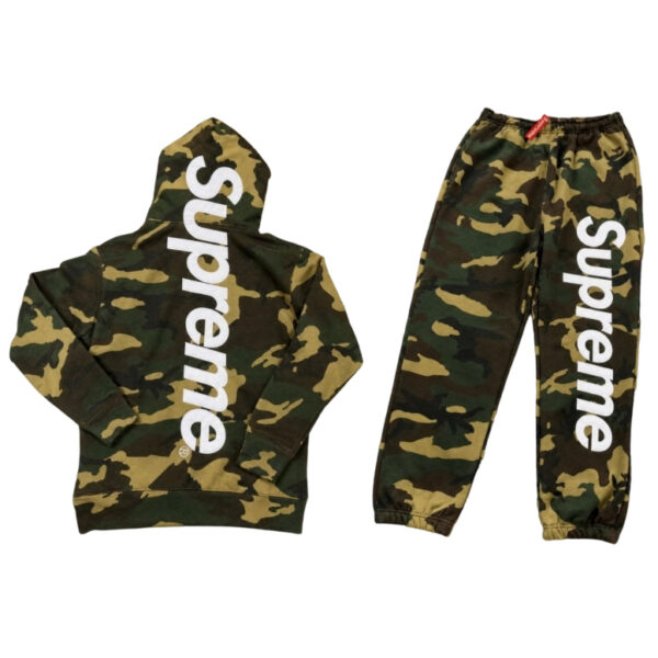Supreme Hooded Sweatshirt Set Jungle Camouflage OKLU20261957