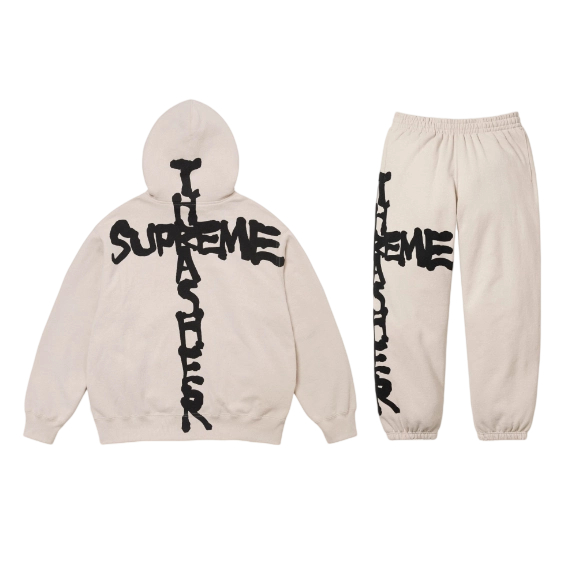 Supreme Hooded Sweatshirt Set Apricot OKLU20261959