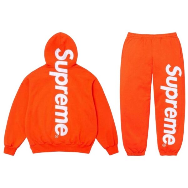 Supreme Hooded Sweatshirt & Sweatpants Set (Orange) OKLU20261961