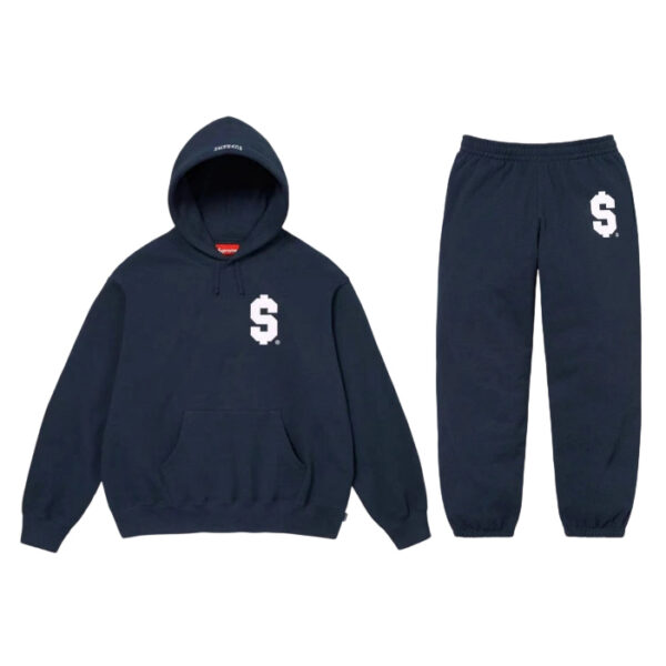 Supreme Hooded Sweatshirt Set Dark Blue OKLU20261962