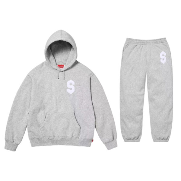 Supreme Hooded Sweatshirt Set Grey OKLU20261963
