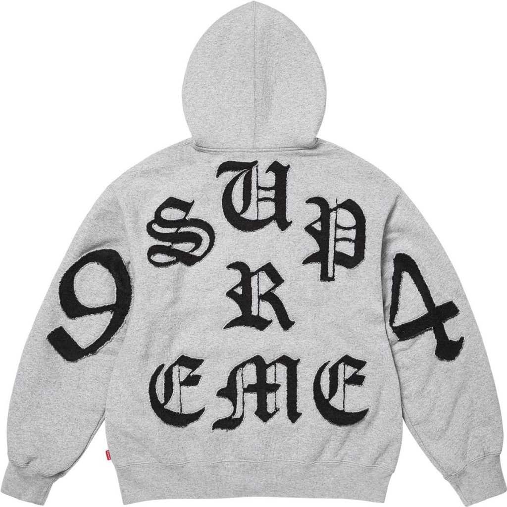 Supreme Classic Hooded Sweatshirt Set Flower Grey OKLU20261968