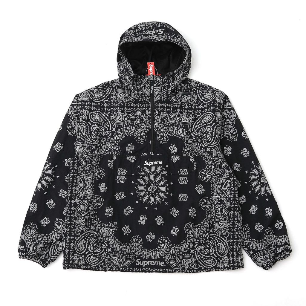 Supreme Co branded Half Zipper Hooded Jacket Set Black OKLU20261971