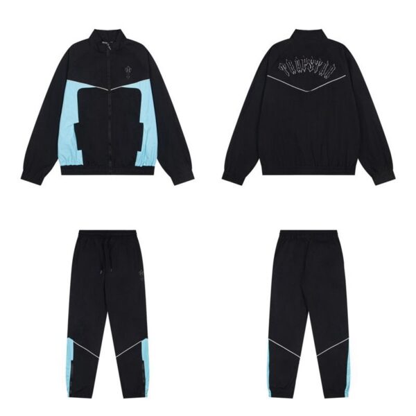 Trapstar Color blocked Stormtrooper Jacket Black Blue Set OKLU20261983