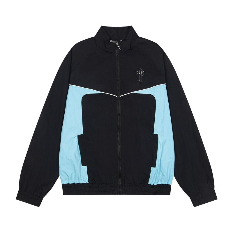 Trapstar Color blocked Stormtrooper Jacket Black Blue Set OKLU20261983
