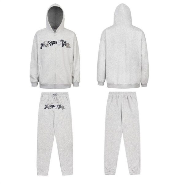 Trapstar hooded cardigan leg tied pants black set OKLU20261984