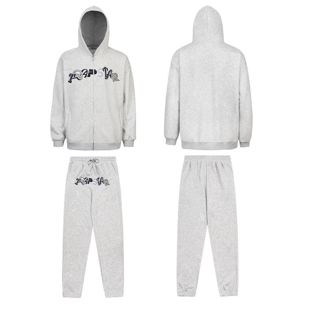 Trapstar hooded cardigan leg tied pants black set OKLU20261984