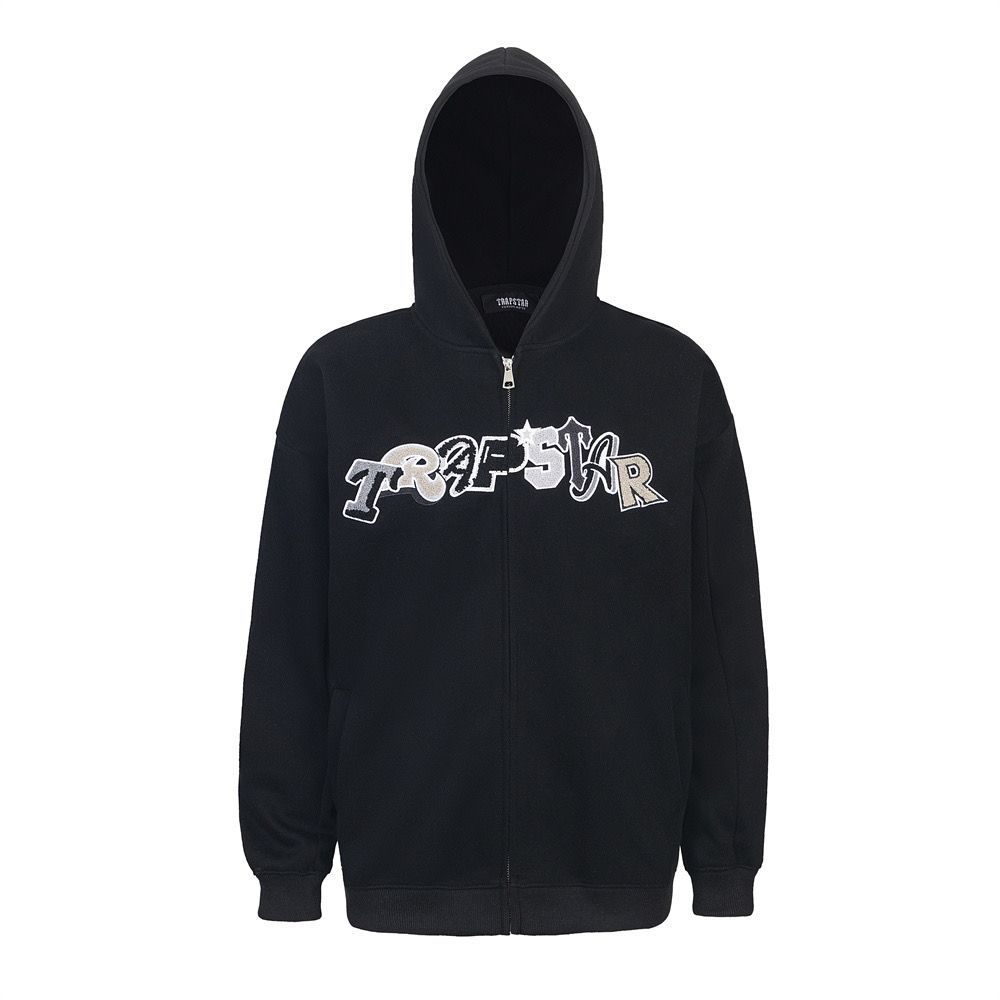 Trapstar Hooded Hoodie Leg Tights Black Set OKLU20261985