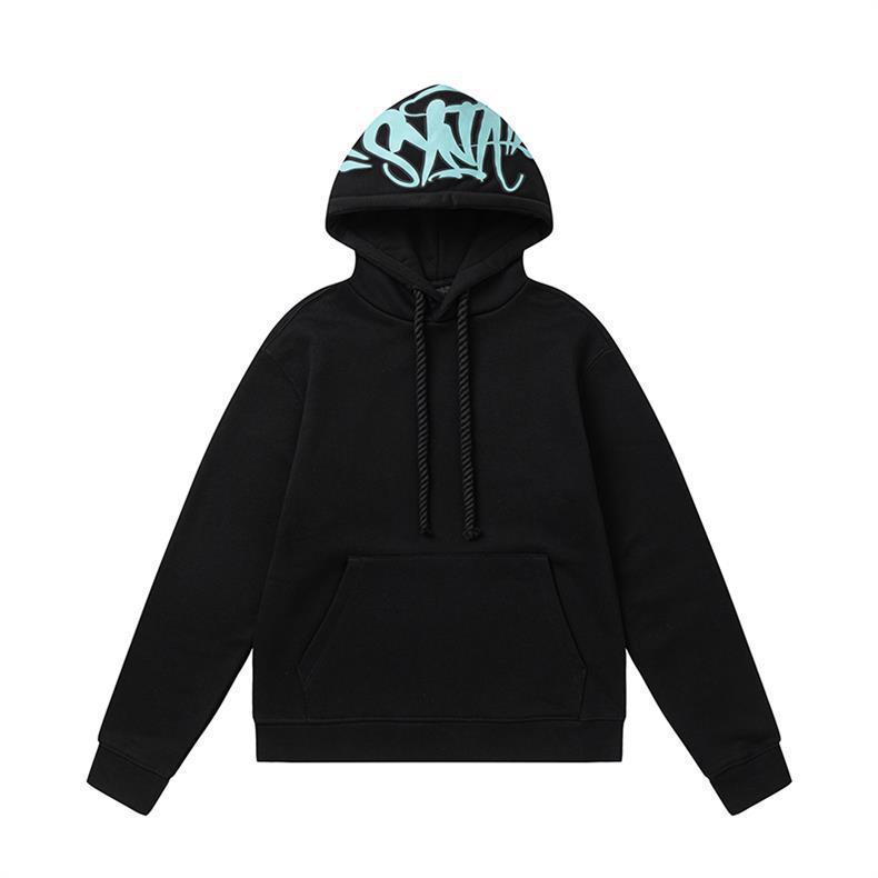 Syna Dill Hip Hop Hooded Sports Black Light Blue Set OKLU20261988