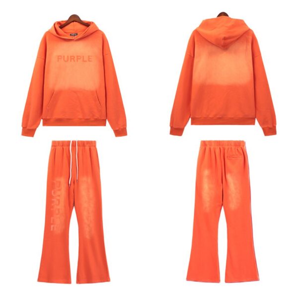 Purple Brand Classic Hoodie Orange Set OKLU20261996