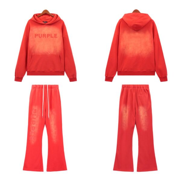 Purple Brand Classic Hoodie Red Set OKLU20261997