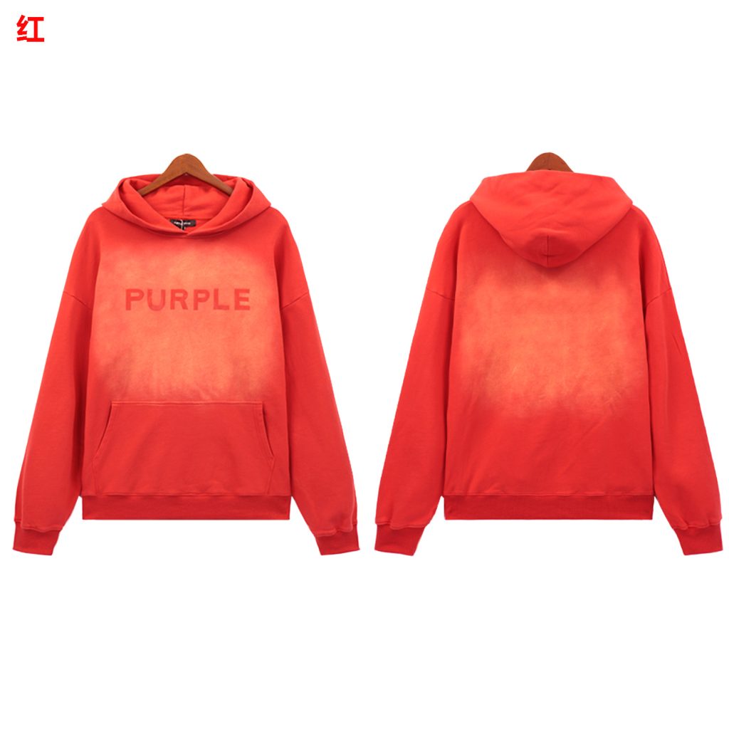 Purple Brand Classic Hoodie Red Set OKLU20261997