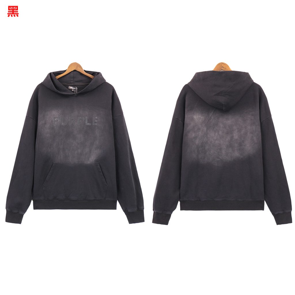 Purple Brand Classic Hoodie Black Set OKLU20261998