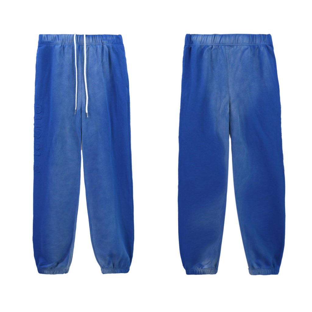 Purple Brand loose hooded sweatshirt blue set OKLU20261999