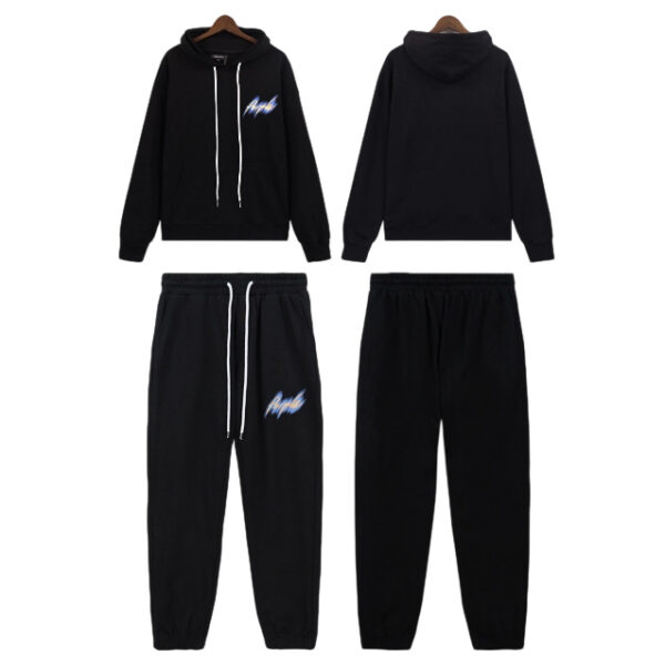 Purple Brand Hoodie Black Set OKLU20262002